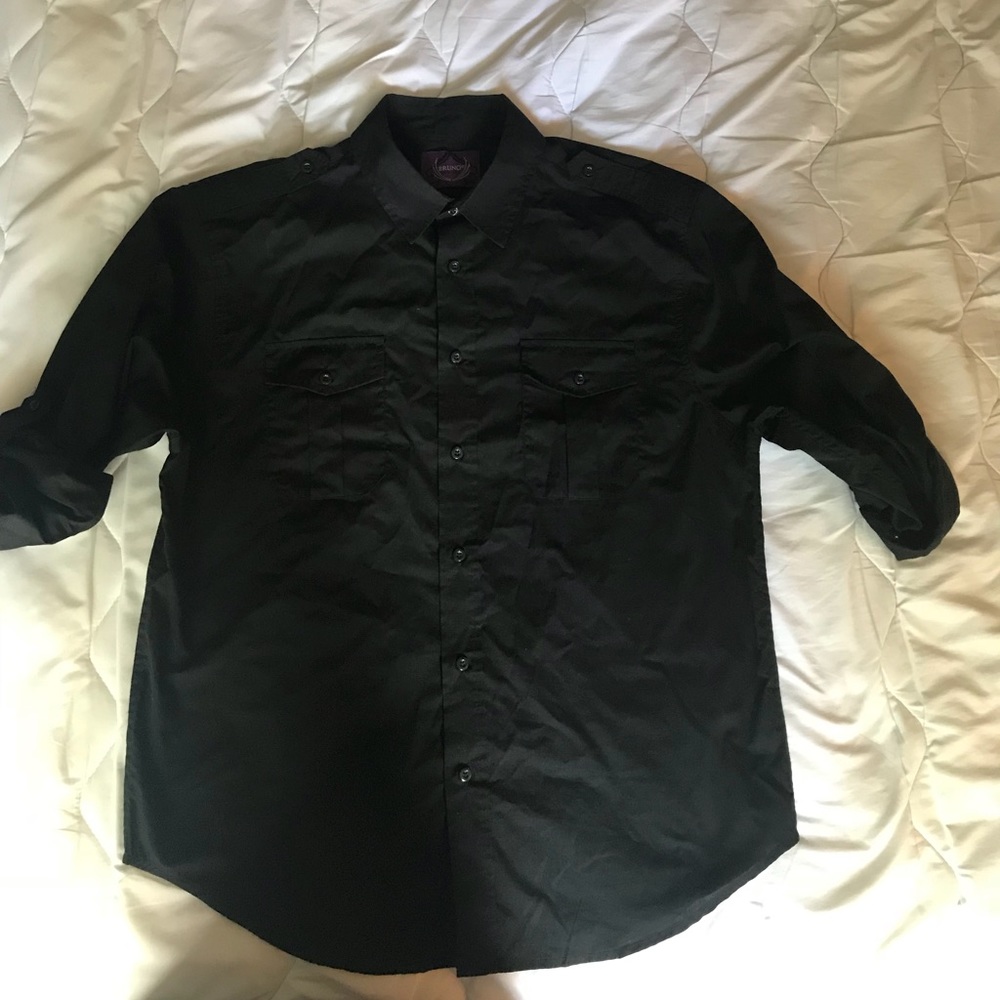 Military style dress shirt. Gently used